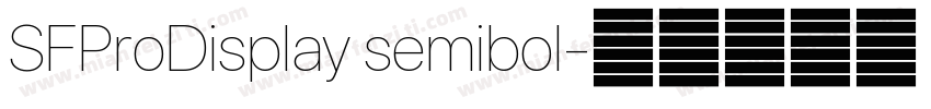 SFProDisplay semibol字体转换